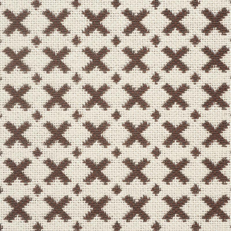 Elias Brown & Ecru 77202 by Schumacher Fabric Step Lively - Fabric Carolina -