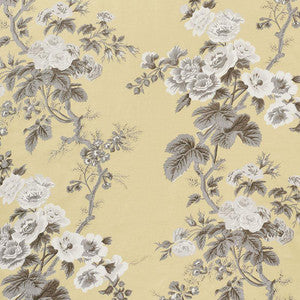Pyne Hollyhock Buttercup 174456 by Schumacher Fabric