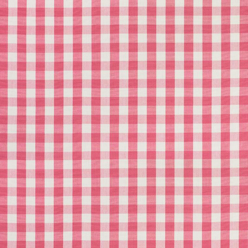 Elton Cotton Check Magenta 77310 by Schumacher Designer Fabric Revisit Of Popular Patterns 1.25" - Swanky Fabrics -