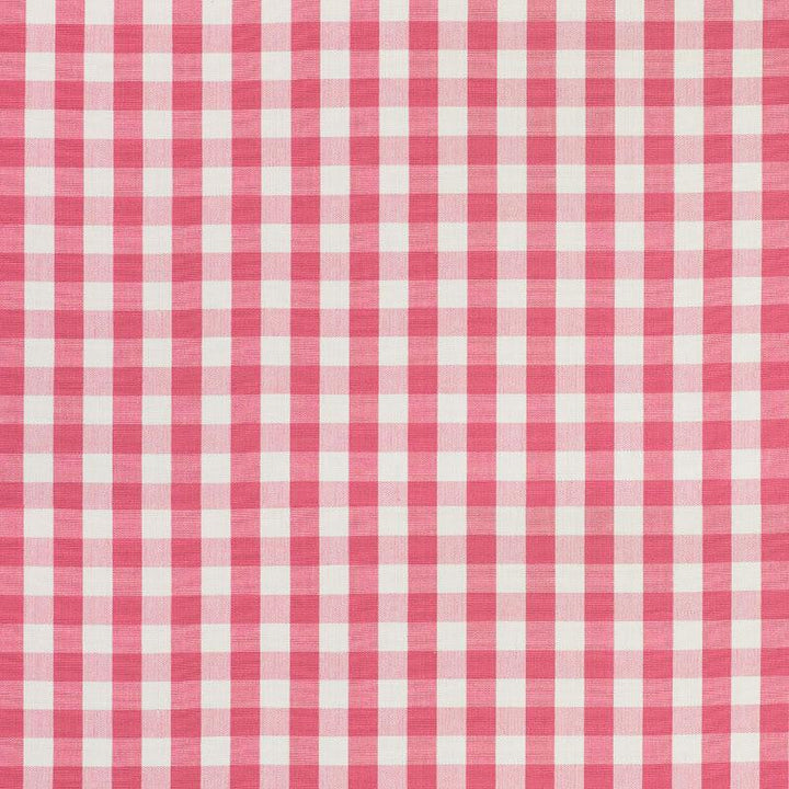 Elton Cotton Check Magenta 77310 by Schumacher Designer Fabric Revisit Of Popular Patterns 1.25" - Swanky Fabrics -
