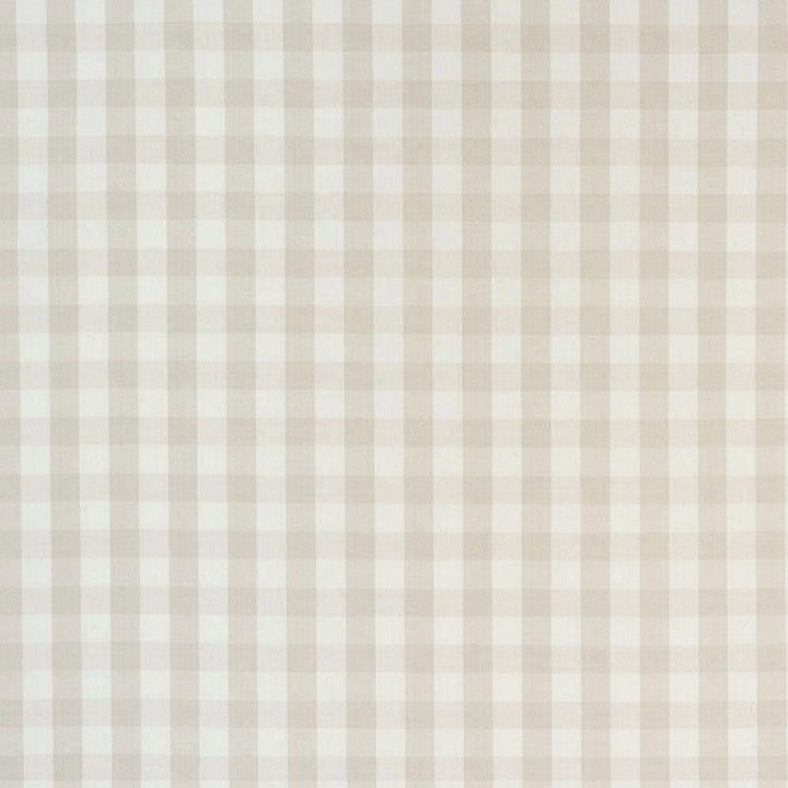 Elton Cotton Check Natural 63068 by Schumacher Designer Fabric Revisit Of Popular Patterns 1.25" - Swanky Fabrics -