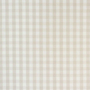 Elton Cotton Check Natural 63068 by Schumacher Fabric