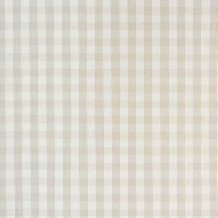 Elton Cotton Check Natural 63068 by Schumacher Fabric Revisit Of Popular Patterns 1.25" - Fabric Carolina -