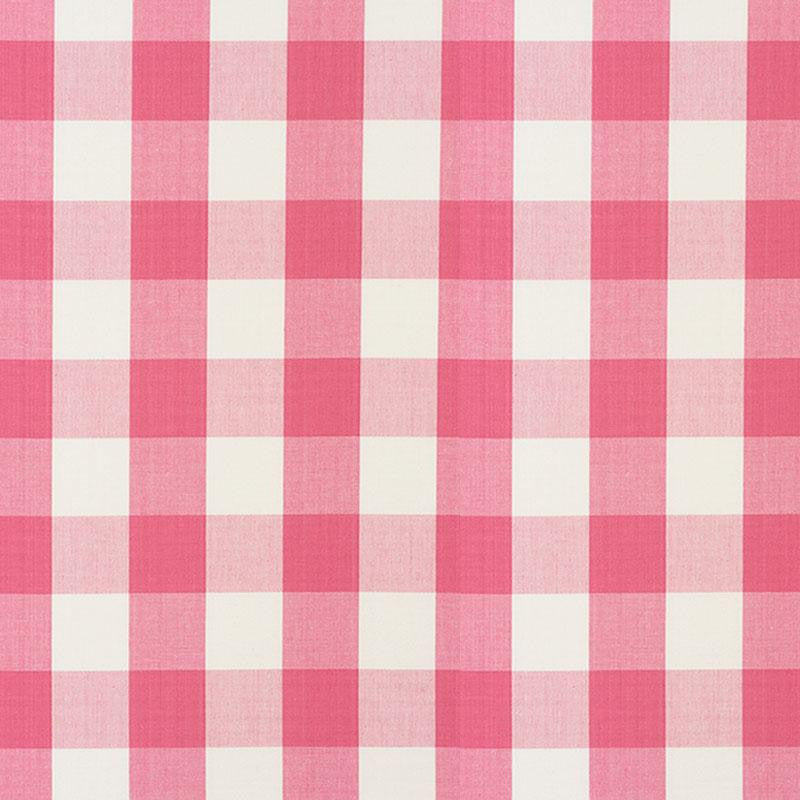 Camden Cotton Check Magenta 77321 by Schumacher Designer Fabric Revisit Of Popular Patterns 3.0" - Swanky Fabrics -