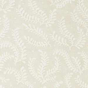 Etched Fern Natural 178530 by Schumacher Fabric
