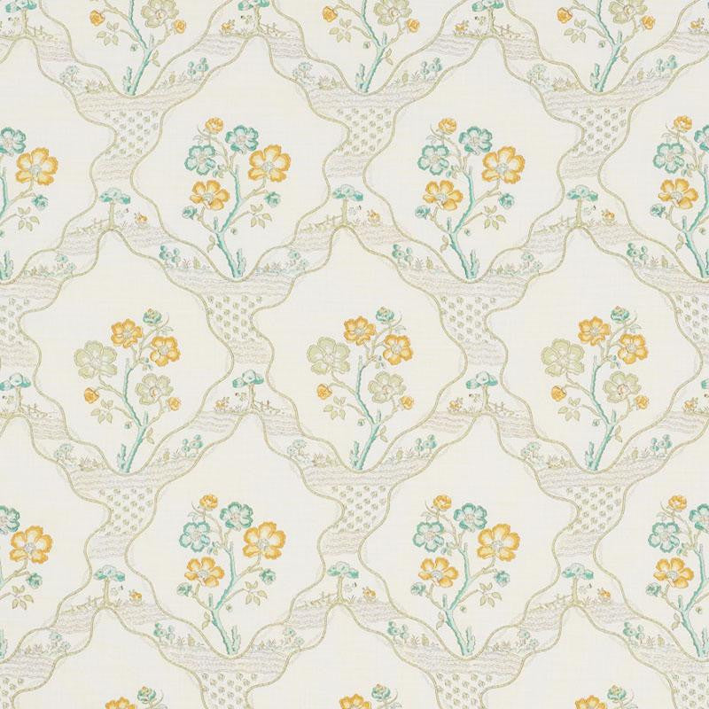 Marella Leaf 176852 by Schumacher Designer Fabric Country Chic 10.75" - Swanky Fabrics -