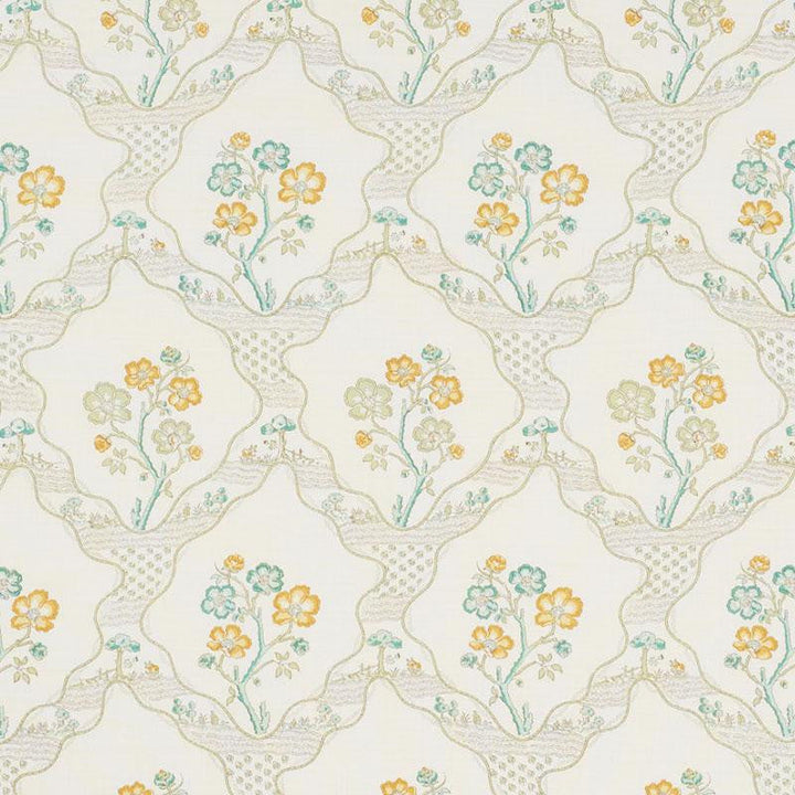 Marella Leaf 176852 by Schumacher Designer Fabric Country Chic 10.75" - Swanky Fabrics -