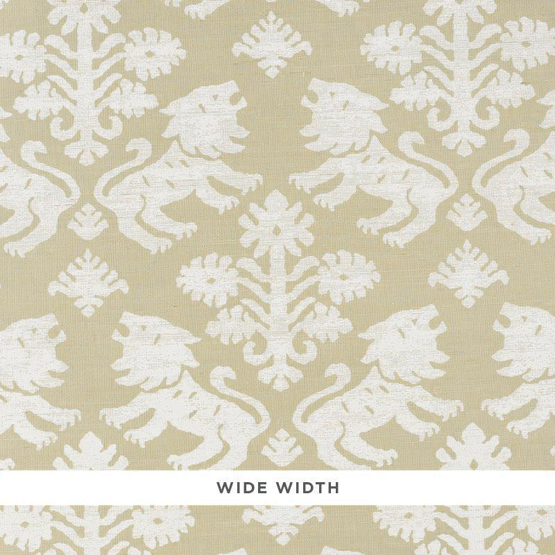 Regalia Sisal Ivory On Natural 5010531 by Schumacher Wallpaper Step Lively 17.0" - Fabric Carolina -