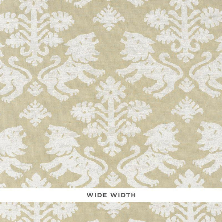 Regalia Sisal Ivory On Natural 5010531 by Schumacher Wallpaper Step Lively 17.0" - Fabric Carolina -