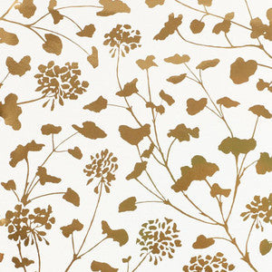 Pennick Mylar Gold 5010580 by Schumacher Wallpaper