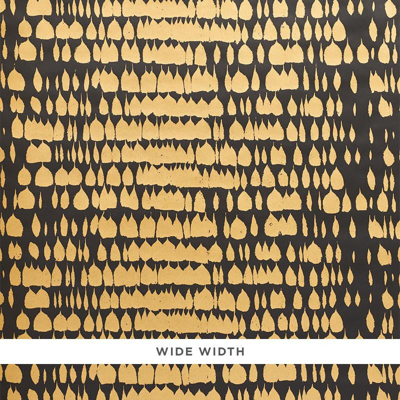Queen Of Spain Gold 5005884 by Schumacher Wallpaper Revisit Of Popular Patterns 48.0" - Fabric Carolina -