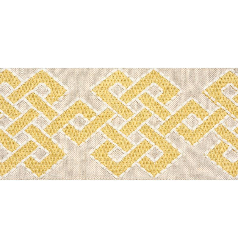 Chesterton Tape Yellow 77220 by Schumacher Trim Step Lively - Fabric Carolina -