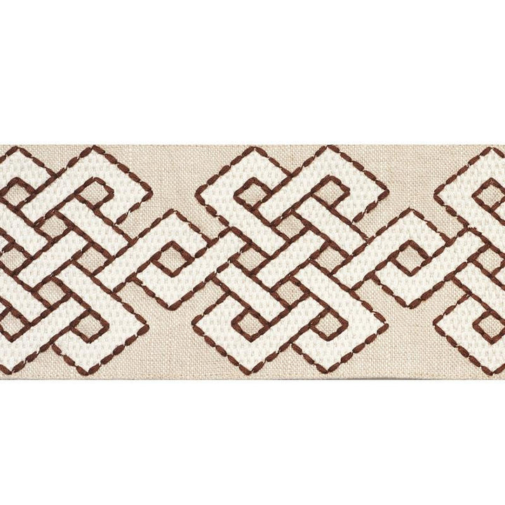 Chesterton Tape Brown 77222 by Schumacher Trim Step Lively - Fabric Carolina -