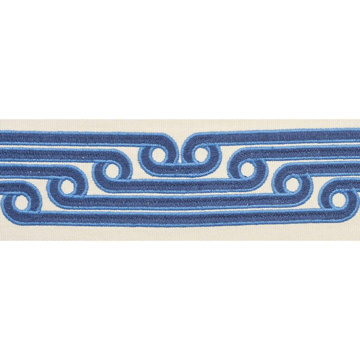 Galloway Tape Blue 77210 by Schumacher Trim Step Lively - Fabric Carolina -