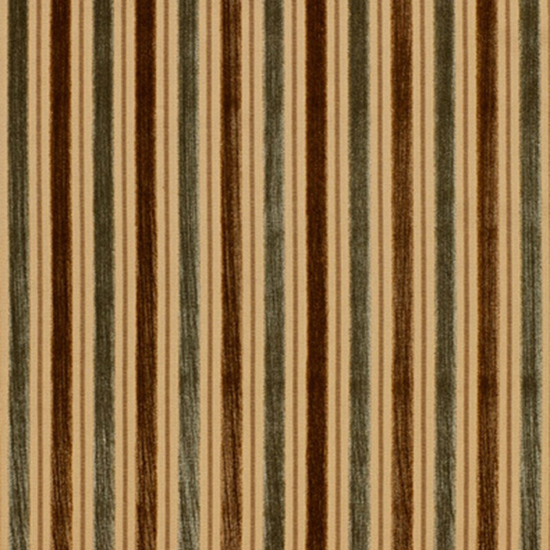 Forrester Velvet Stripe Mink/Aqua 43433 by Schumacher Fabric VELVETS See Sample BELGIUM LIGHT DUTY </p><p>Repeat: Horizontal: 2 3/4" (7CM) and Vertical: - 54" WIDE (137CM) - Fabric Carolina -