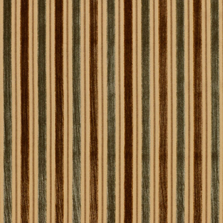 Forrester Velvet Stripe Mink/Aqua 43433 by Schumacher Fabric VELVETS See Sample BELGIUM LIGHT DUTY </p><p>Repeat: Horizontal: 2 3/4" (7CM) and Vertical: - 54" WIDE (137CM) - Fabric Carolina -