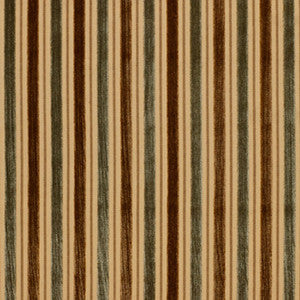 Forrester Velvet Stripe Mink/Aqua 43433 by Schumacher Fabric