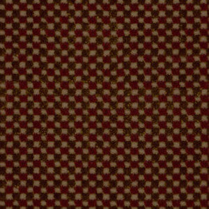 Fenwick Check Velvet Chestnut/Merlot 43550 by Schumacher Fabric
