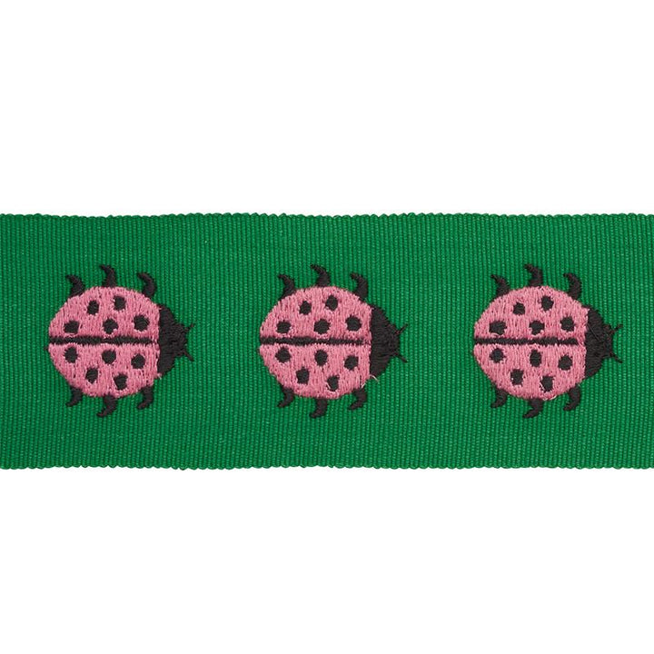 Ladybird Tape Pink & Green 77392 by Schumacher Trim Statement Trims - Fabric Carolina -
