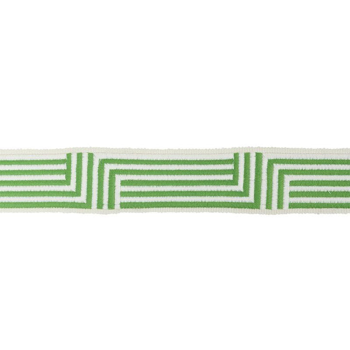Osilas Tape Green 77472 by Schumacher Trim Statement Trims - Fabric Carolina -