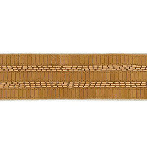 Trento Beaded Tape Gold 77381 by Schumacher Trim