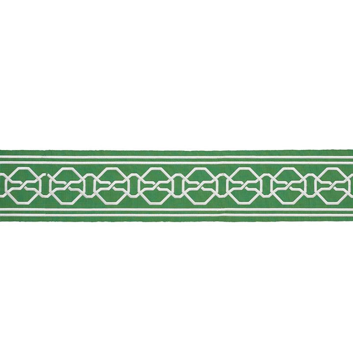 Malmaison Tape Green 77351 by Schumacher Trim Statement Trims 3.75" - Fabric Carolina -