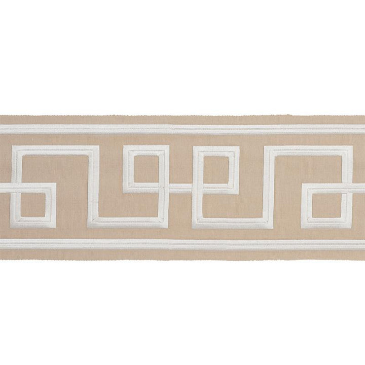 Octavius Tape Natural 66168 by Schumacher Trim Statement Trims 15.0" - Fabric Carolina -