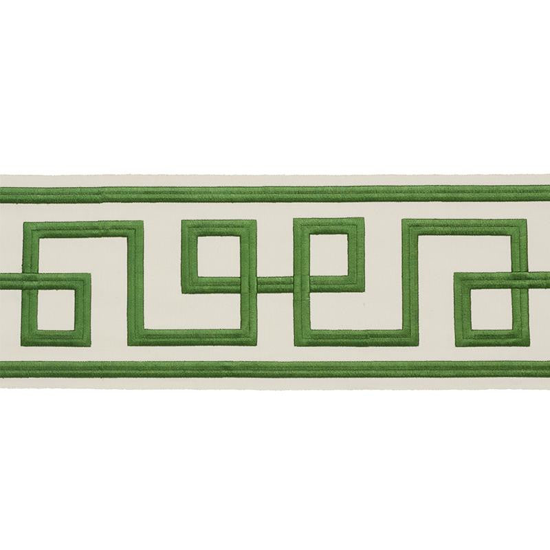 Octavius Tape Green 77340 by Schumacher Trim Statement Trims 15.0" - Fabric Carolina -