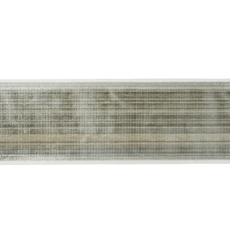 Gaspard Velvet Tape Wide Charcoal 74245 by Schumacher Designer Trim Statement Trims - Swanky Fabrics -
