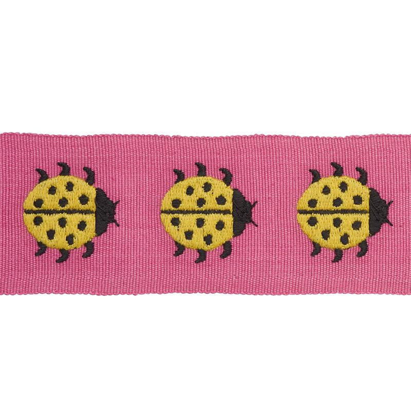 Ladybird Tape Yellow & Pink 77391 by Schumacher Trim Statement Trims - Fabric Carolina -