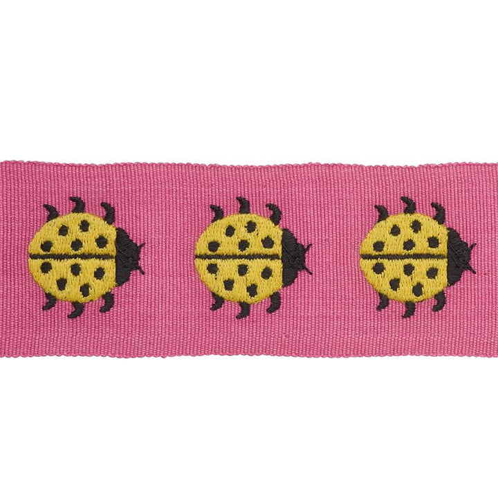 Ladybird Tape Yellow & Pink 77391 by Schumacher Trim Statement Trims - Fabric Carolina -