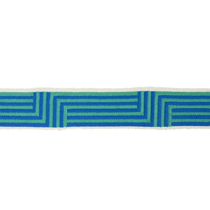 Osilas Tape Peacock 77470 by Schumacher Trim Statement Trims - Fabric Carolina -