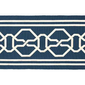 Malmaison Tape Blue 77350 by Schumacher Trim