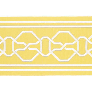 Malmaison Tape Yellow 77352 by Schumacher Trim
