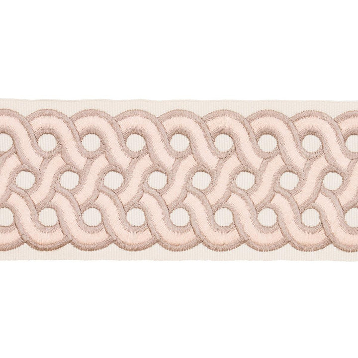Mandeville Tape Blush 77152 by Schumacher Trim Statement Trims 3.0" - Fabric Carolina -