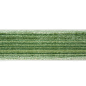 Gaspard Velvet Tape Wide Emerald 74244 by Schumacher Trim
