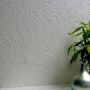 Frazer White Paintable Supaglypta Wallpaper by Brewster