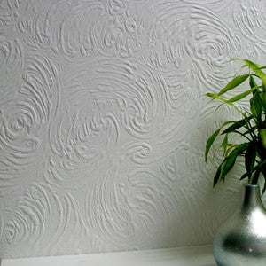 Richard White Paintable Supaglypta Wallpaper by Brewster