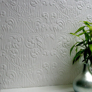Charles White Paintable Supaglypta Wallpaper by Brewster