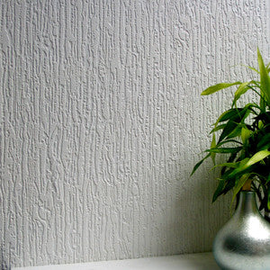 Worthing White Paintable Textured Vinyl Wallpaper by Brewster