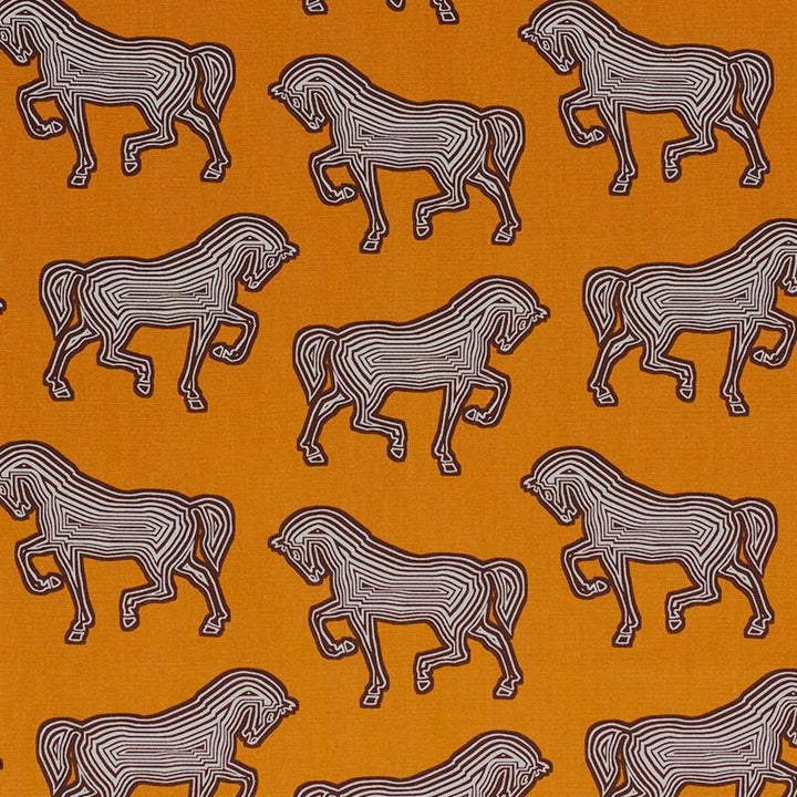 Faubourg Orange 178010 by Schumacher Fabric Club Cavalier 10.75" - Fabric Carolina -