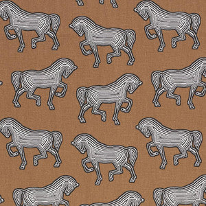Faubourg Brown 178012 by Schumacher Fabric