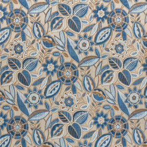 Garland Velvet Blue 77761 by Schumacher Fabric