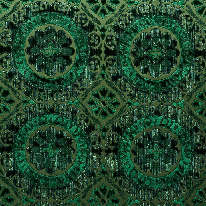 Suzani Strie Velvet Emerald 77641 by Schumacher Fabric Cut & Patterned Velvets 13.5" - Fabric Carolina -