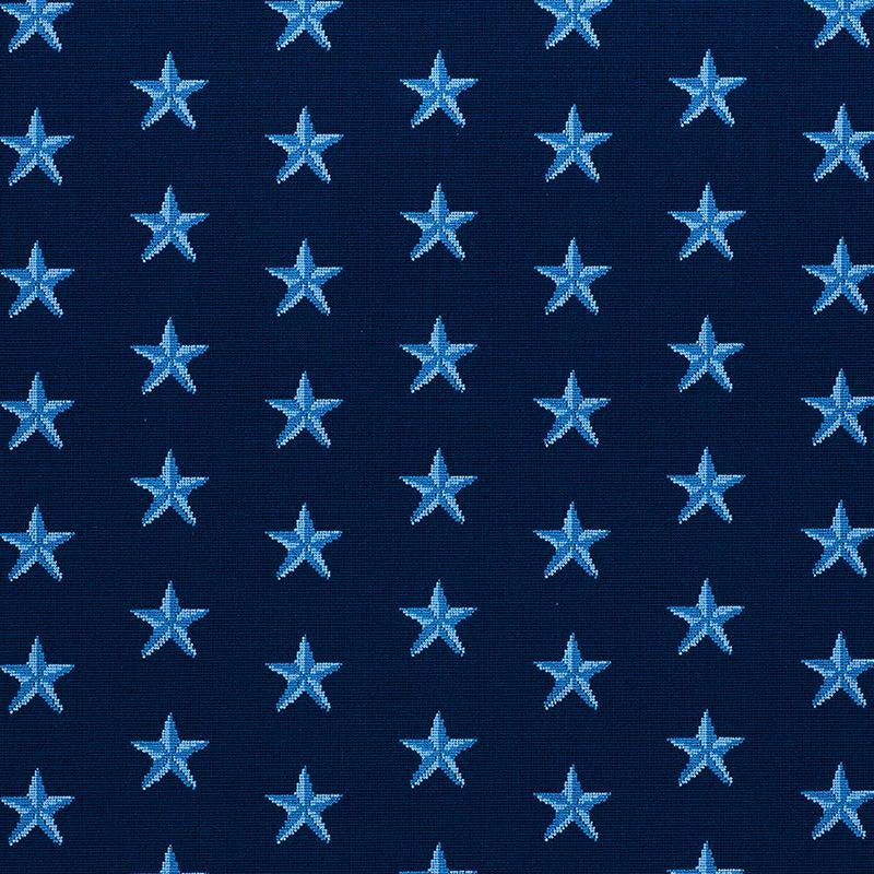 Star Pingl Blue 77421 by Schumacher Fabric Cut & Patterned Velvets 6.75" - Fabric Carolina -