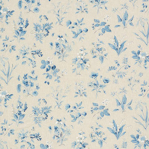 Floreana Blue 178790 by Schumacher Fabric