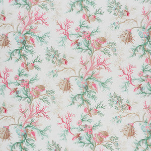 Del Tesoro Pink & Aqua 178761 by Schumacher Fabric