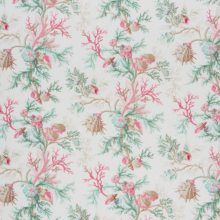 Del Tesoro Pink & Aqua 178761 by Schumacher Fabric Schumacher Classics 36.25" - Fabric Carolina -