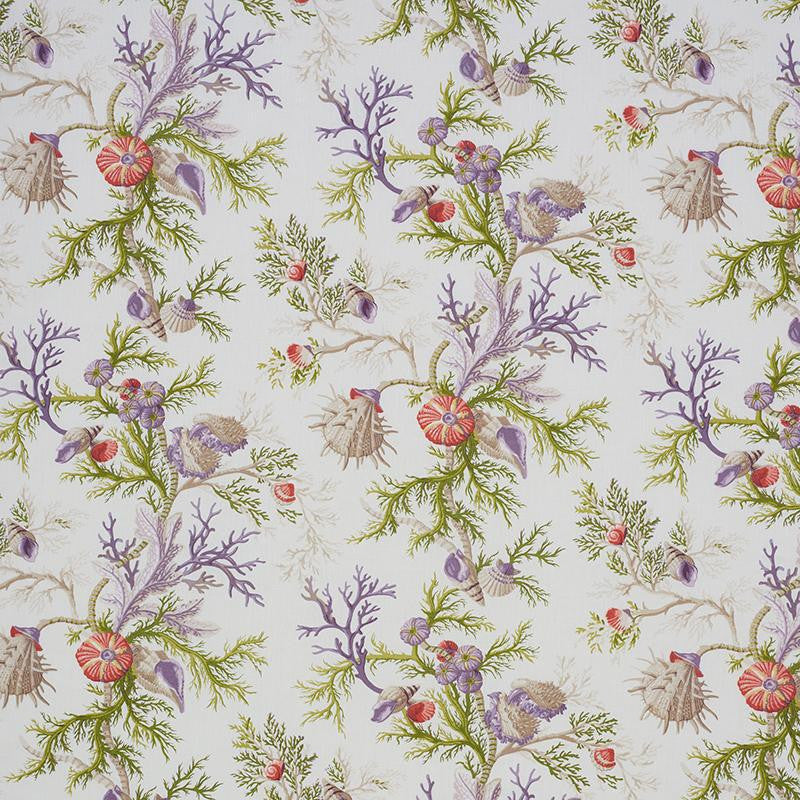Del Tesoro Purple & Coral 178762 by Schumacher Fabric Schumacher Classics 36.25" - Fabric Carolina -