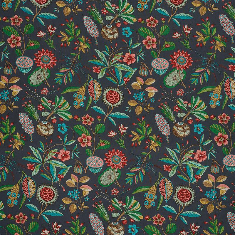 Roca Redonda Carbon & Multi 178772 by Schumacher Fabric Schumacher Classics 13.5" - Fabric Carolina -